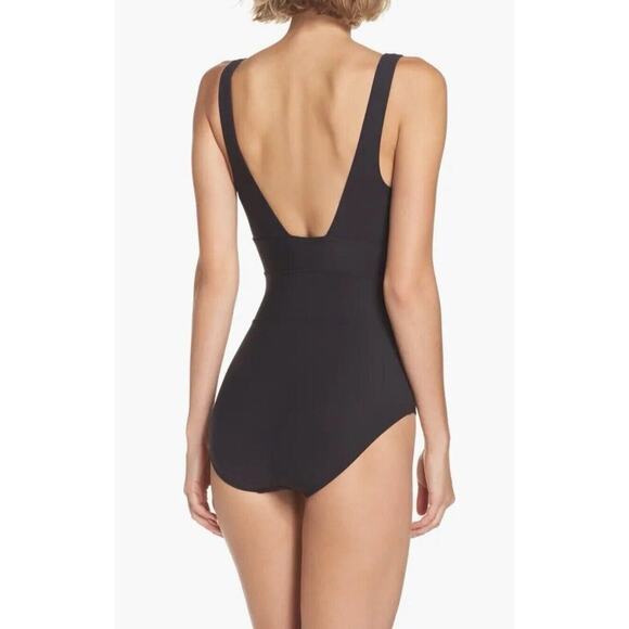 Miraclesuit Spectra Banded One Piece Swimsuit Solid Blue Plus Size US 16 UK 18 - Picture 7 of 8